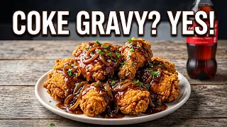 Cletus's Fried Chicken with Smothered Coca-Cola Onion Gravy