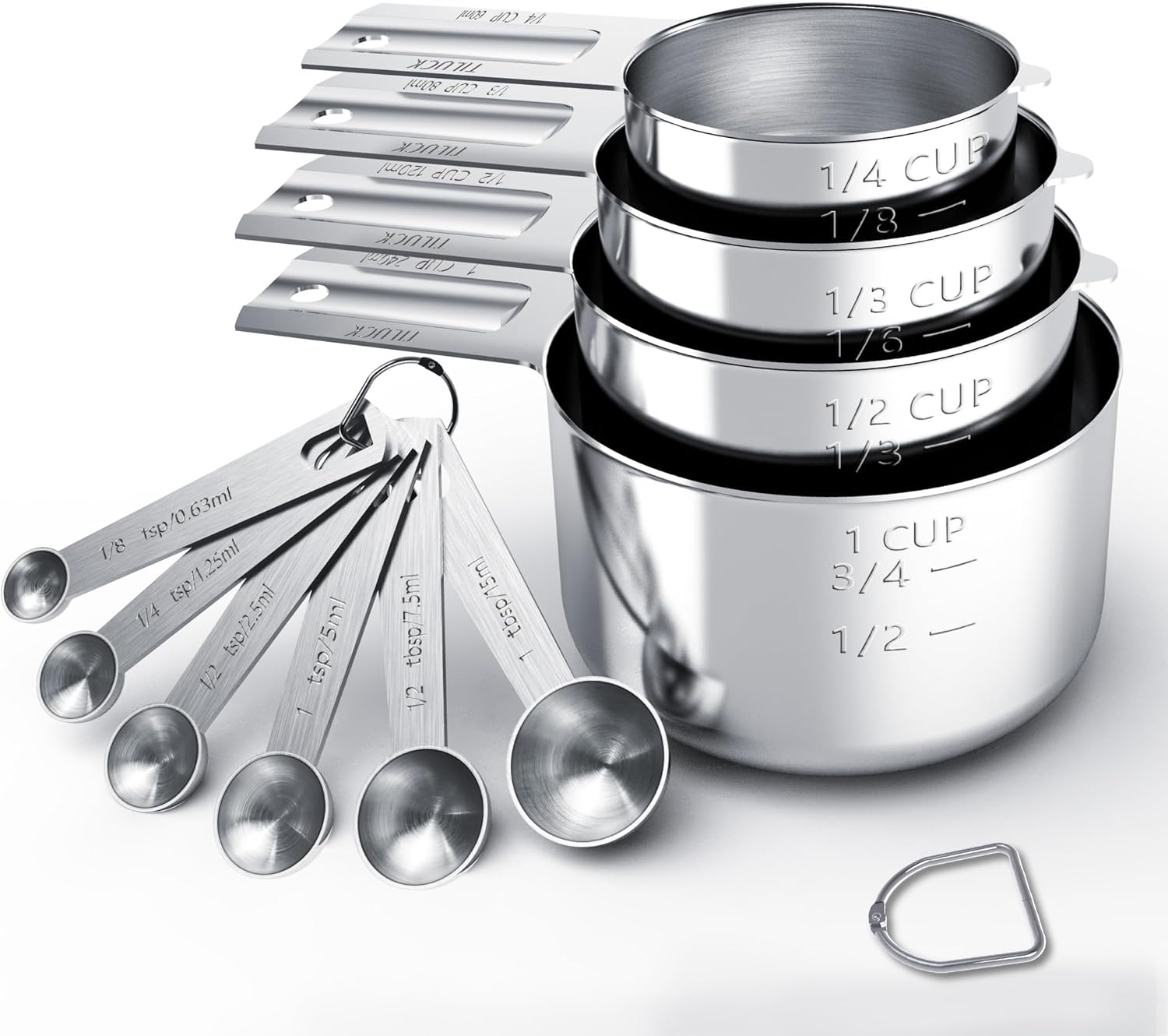Cletus Boone stainless steel measuring cups